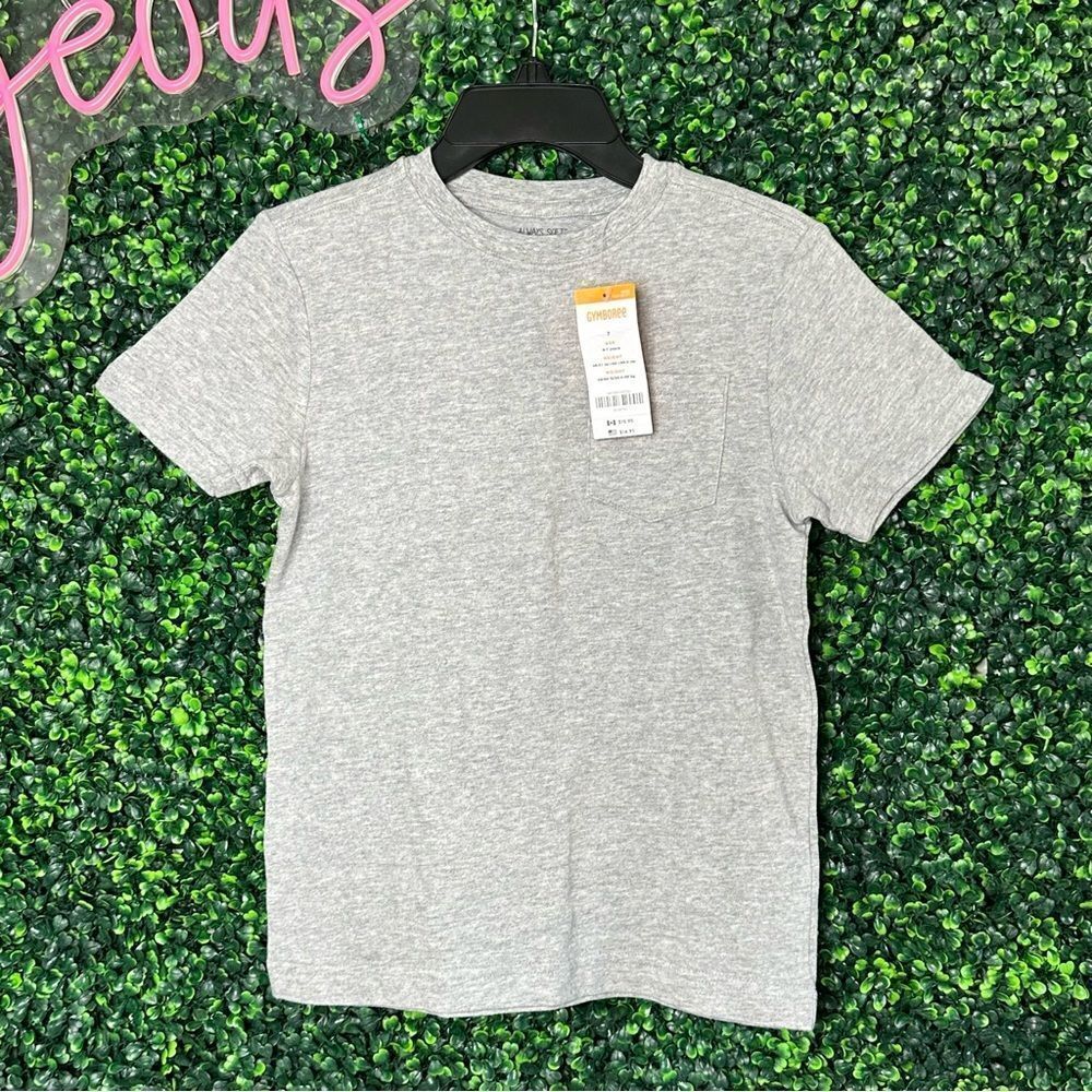 NWT Gymboree Grey Always Soft Tee Sz 7
